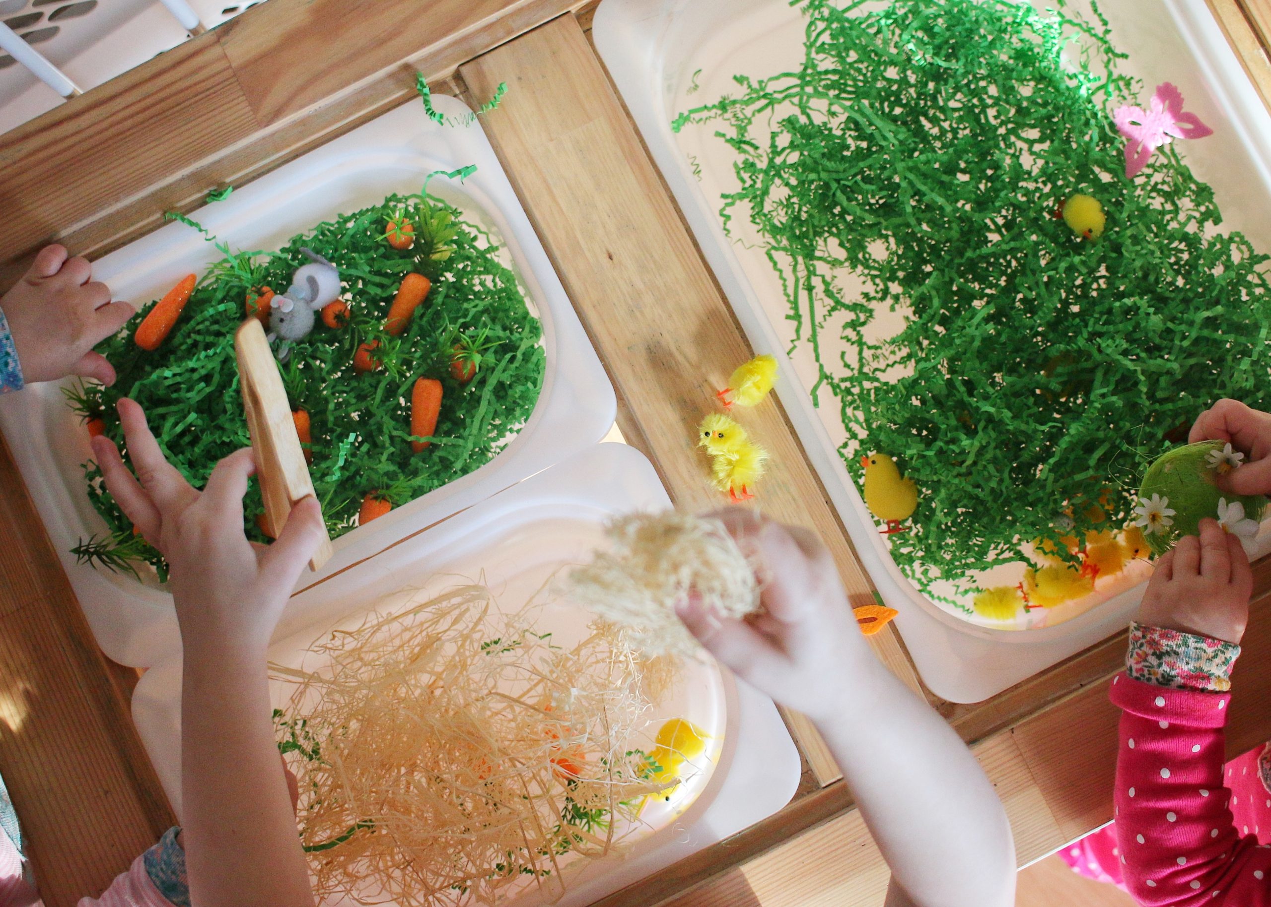 Easter Sensory Bin For Easter Morning